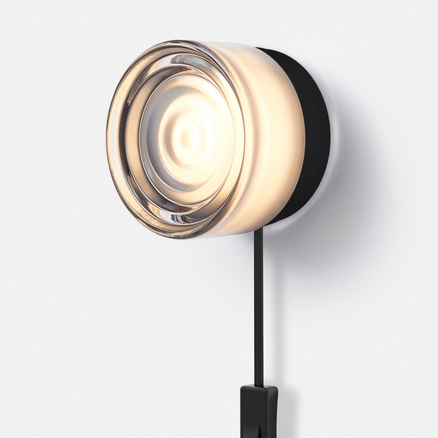 Ripple LED Plug-In Wall Light in Detail.