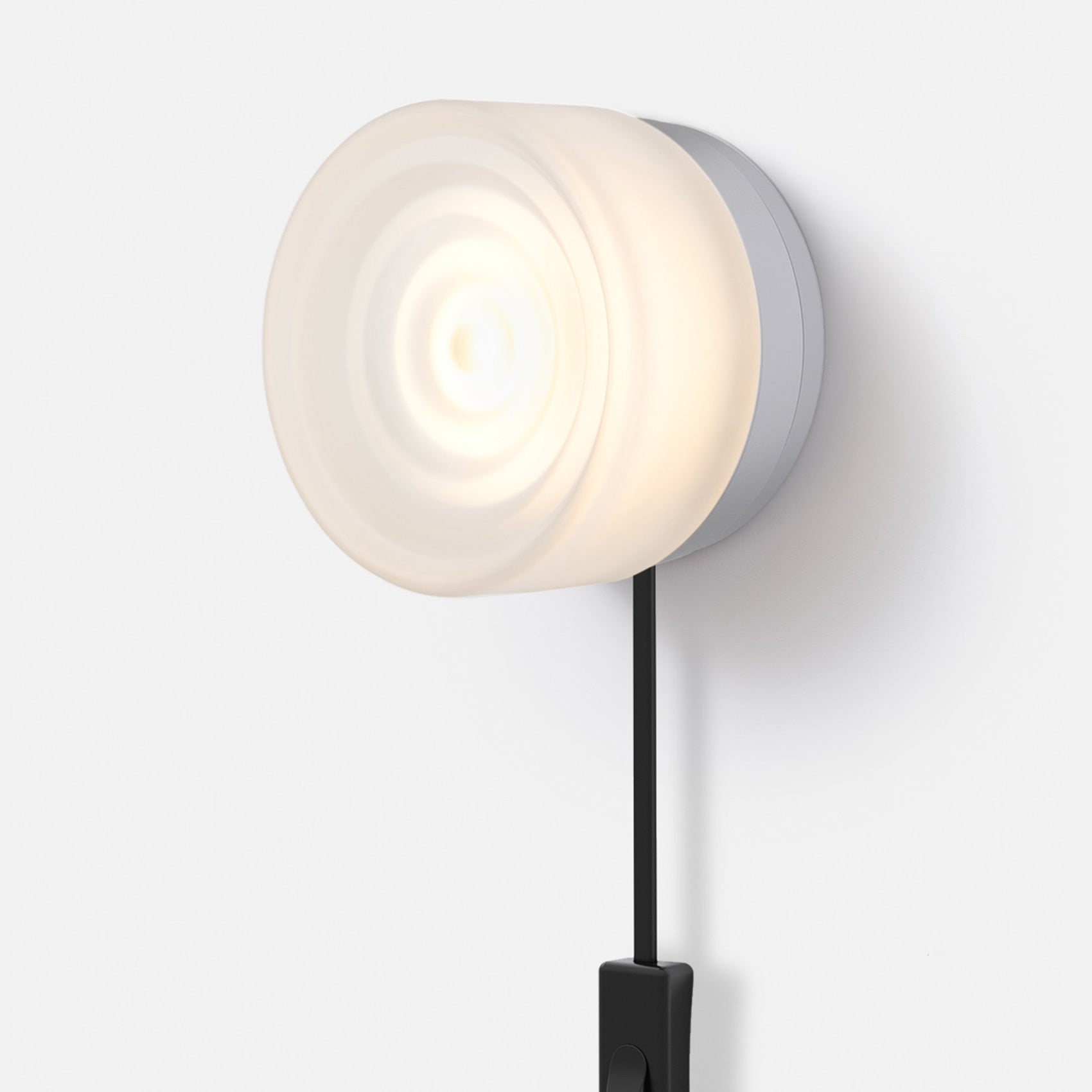 Ripple LED Plug-In Wall Light in Detail.