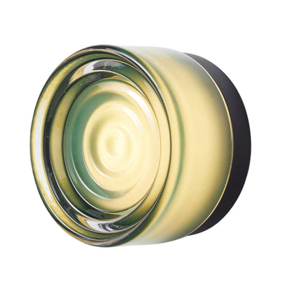 Ripple LED Wall Light in Jade/Black Anodized.