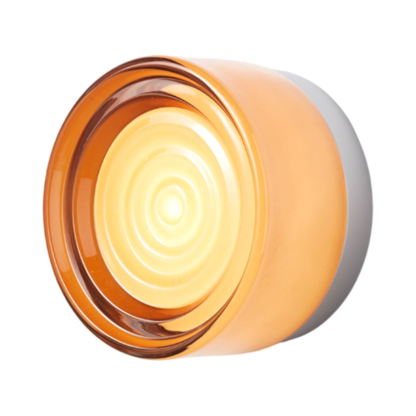Ripple LED Wall Light in Copper Exterior/Natural Anodized.