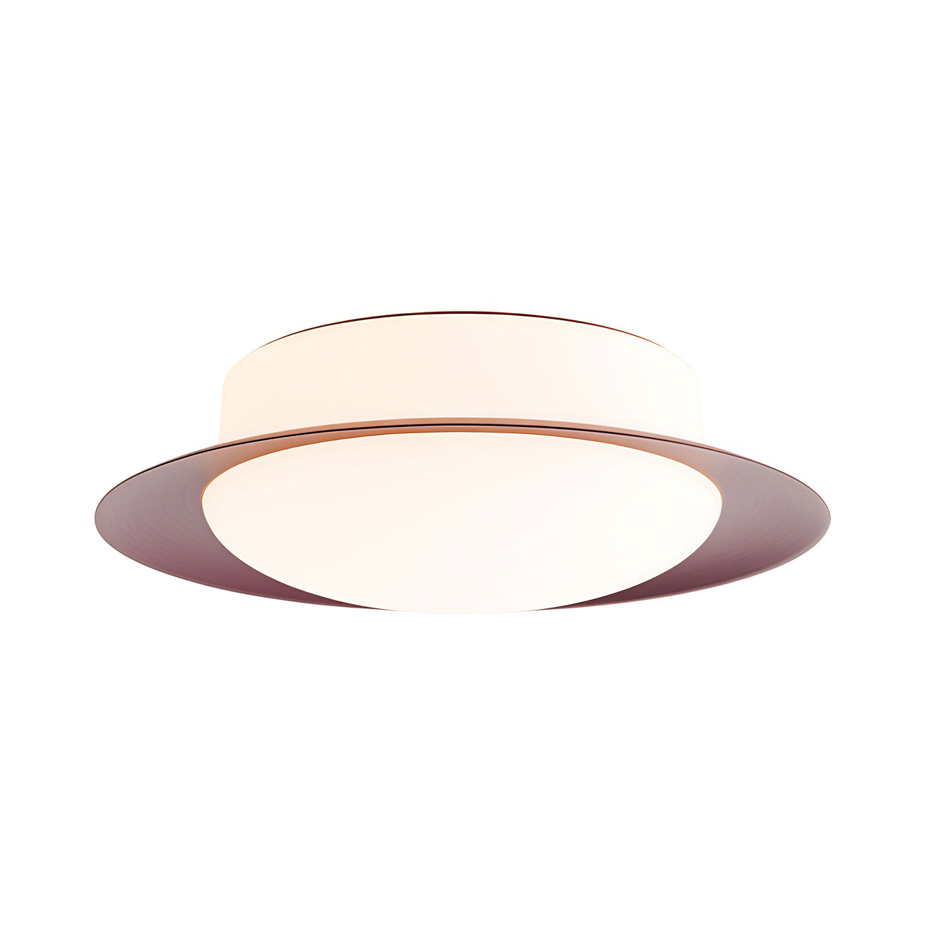 Tidal LED Flush Mount Ceiling Light in Berry (Small).