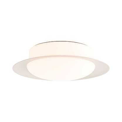 Tidal LED Flush Mount Ceiling Light in Cream White (Small).