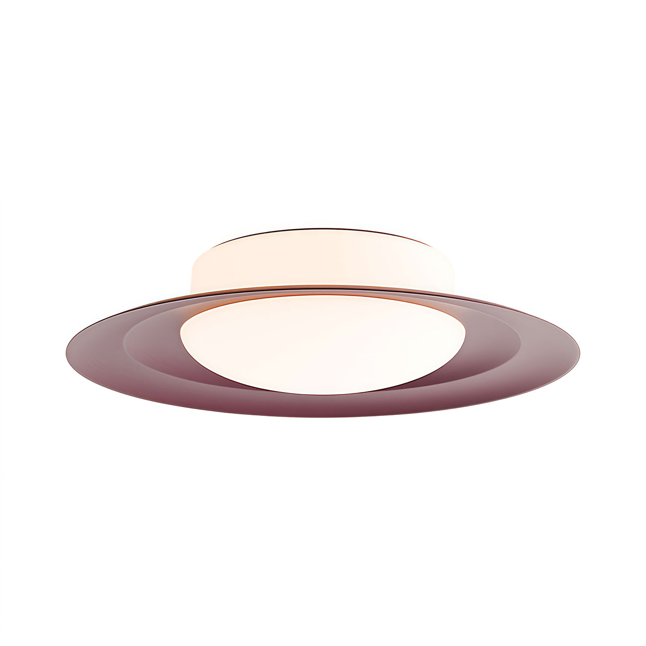 Tidal LED Flush Mount Ceiling Light in Berry (Medium).