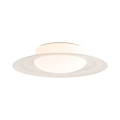Tidal LED Flush Mount Ceiling Light in Cream White (Medium).