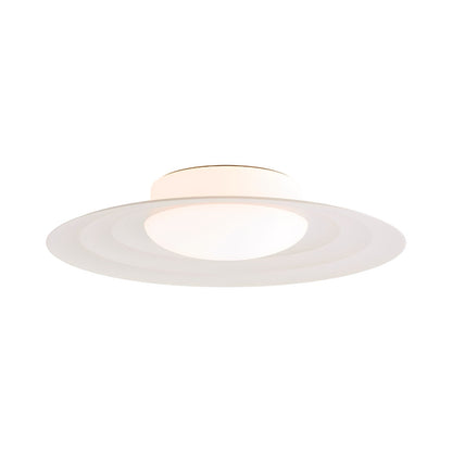 Tidal LED Flush Mount Ceiling Light in Cream White (Large).