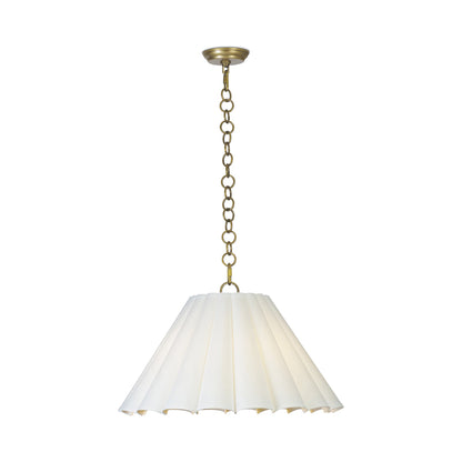 Allison Pendant Light in Natural Brass.