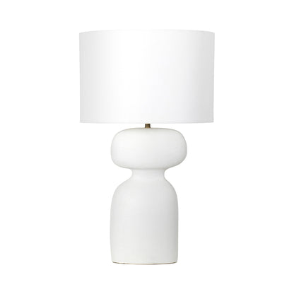 Bardot Table Lamp in White.
