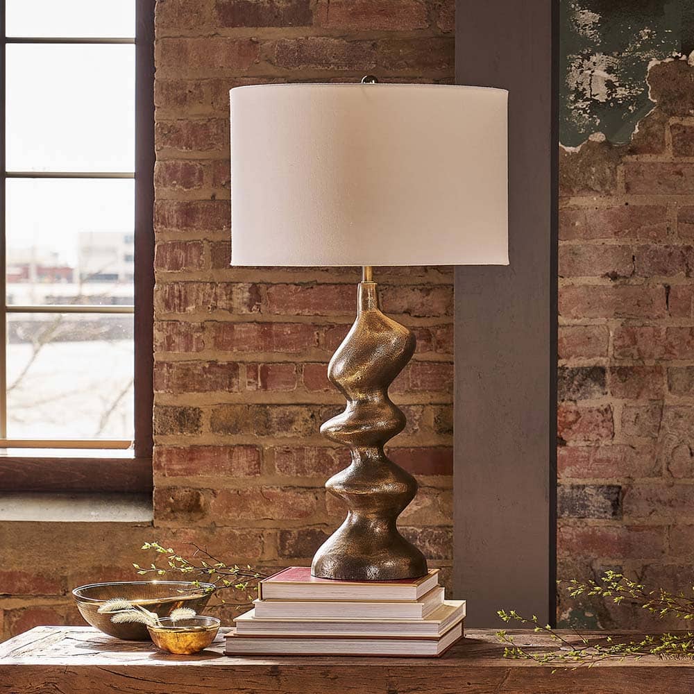 Blobby Table Lamp in living room.