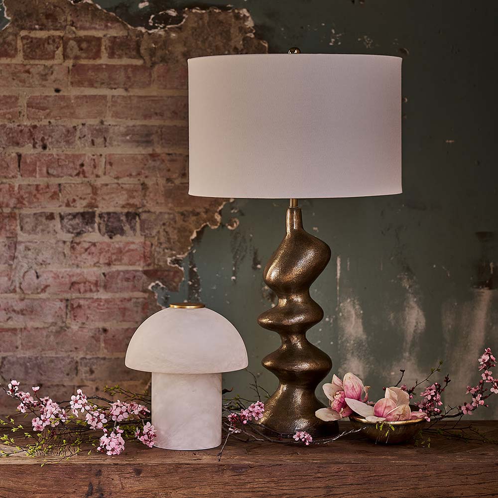Blobby Table Lamp in living room.