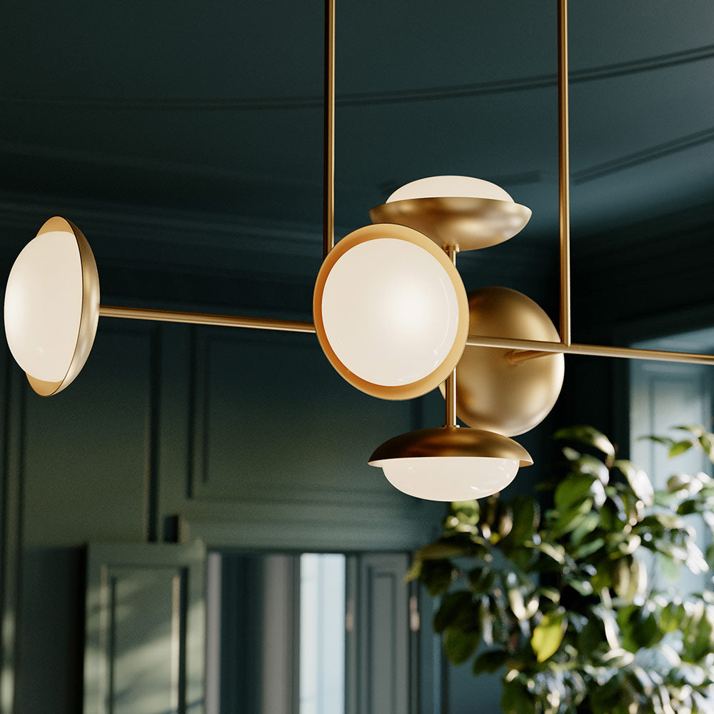 Bond Linear Chandelier in Detail.