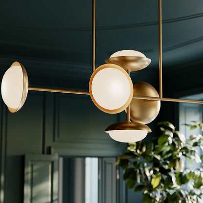 Bond Linear Chandelier in Detail.