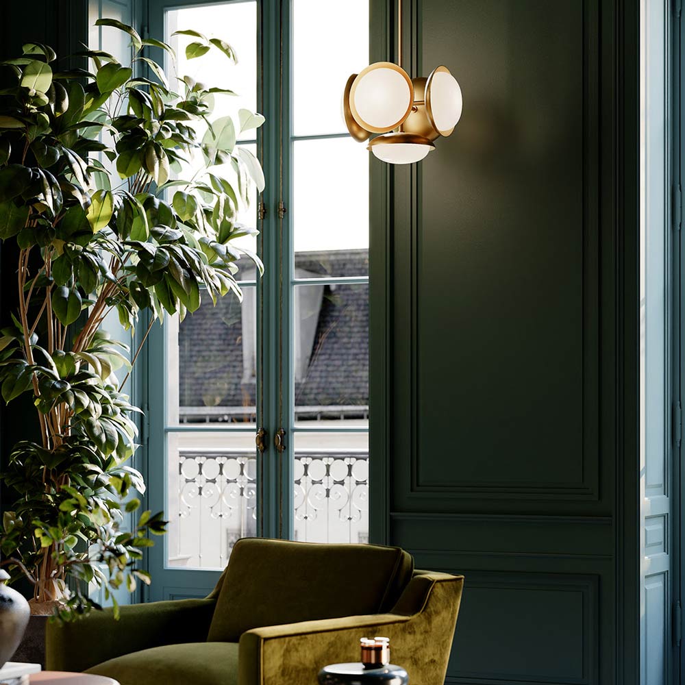 Bond Pendant Light in living room.