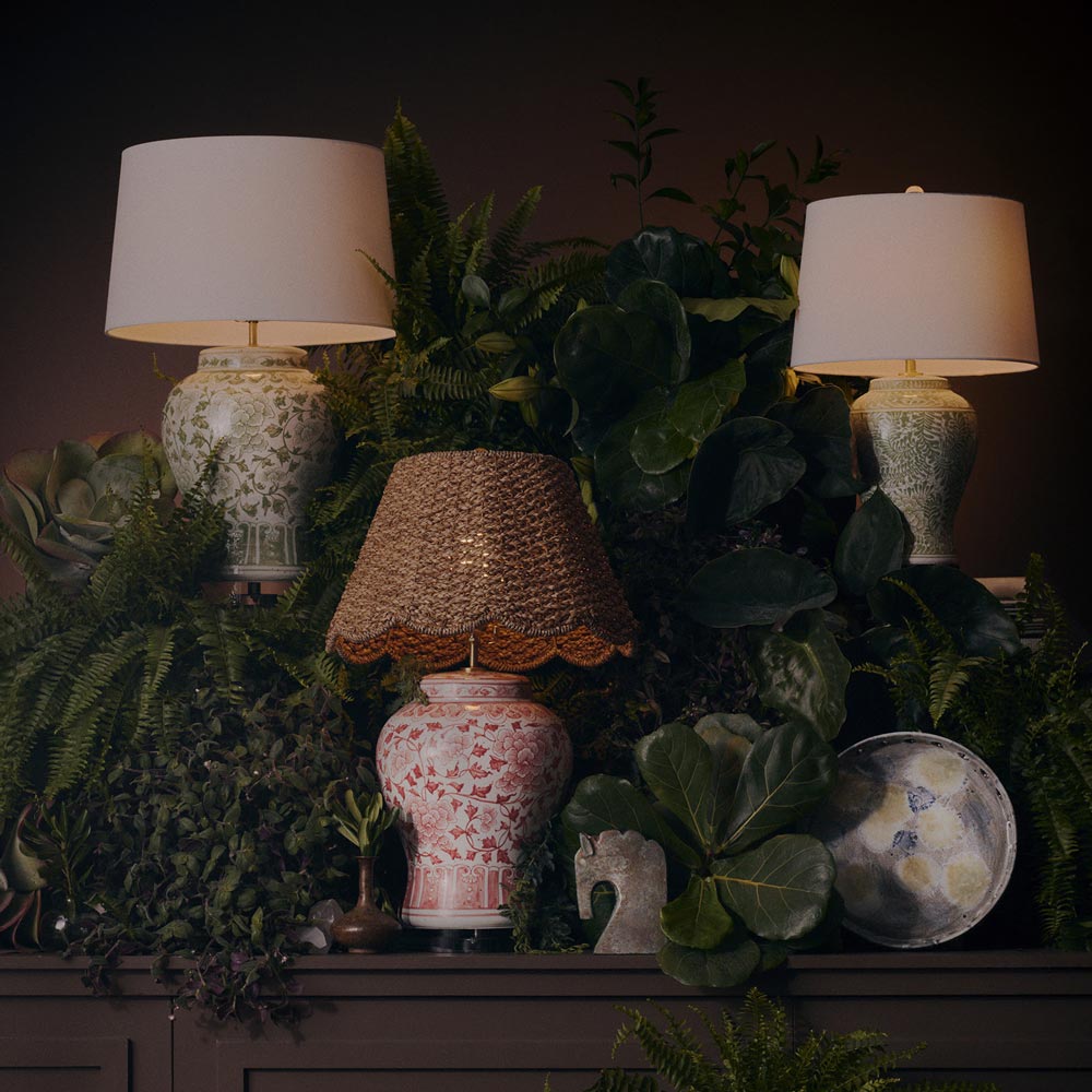 Briar Table Lamp in living room.