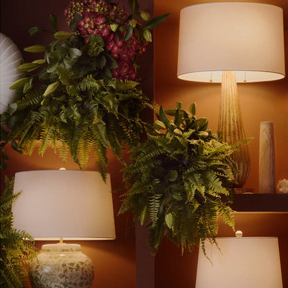 Claire Table Lamp in living room.