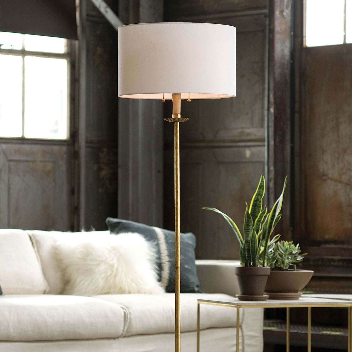 Clove Floor Lamp in living room.