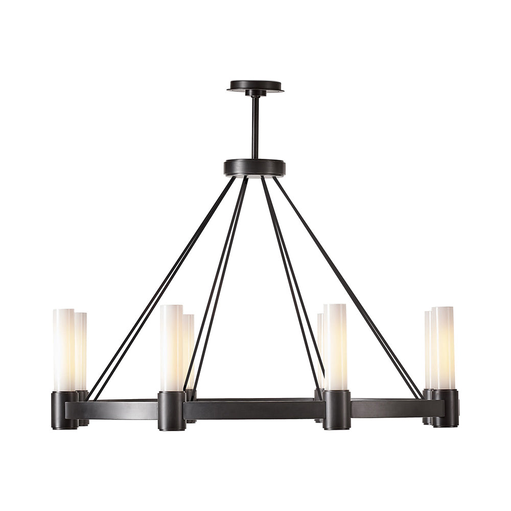 Dixon Chandelier in Oil Rubbed Bronze.
