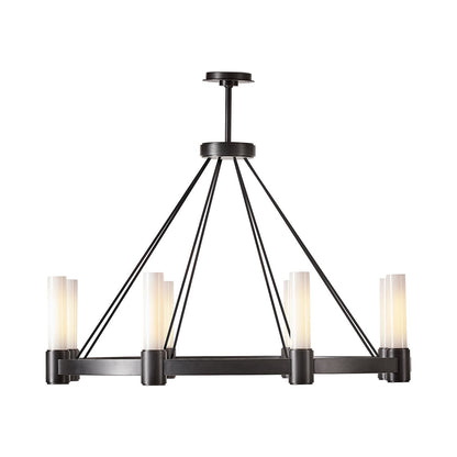 Dixon Chandelier in Oil Rubbed Bronze.