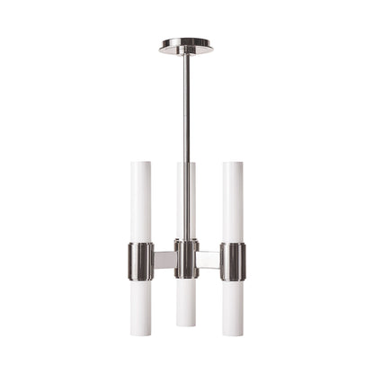 Dixon Pendant Light in Polished Nickel.