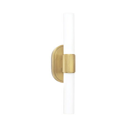 Dixon Wall Light in Natural Brass.