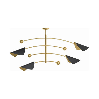 Eclipse Chandelier in Black.