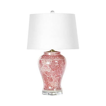 Faye Table Lamp in Red.
