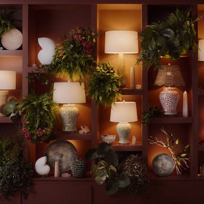 Faye Table Lamp in living room.
