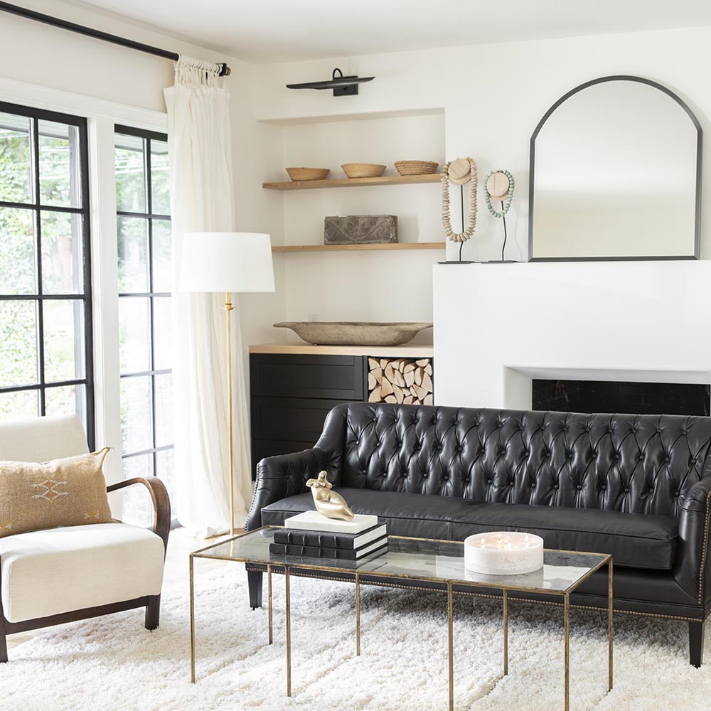 Fisher Floor Lamp in living room.