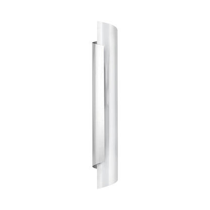 Flute Wall Light in Polished Nickel.