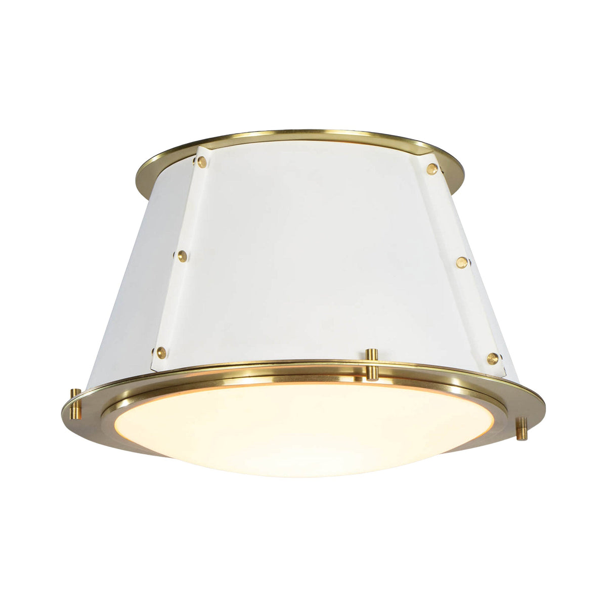French Flush Mount Ceiling Light in White.
