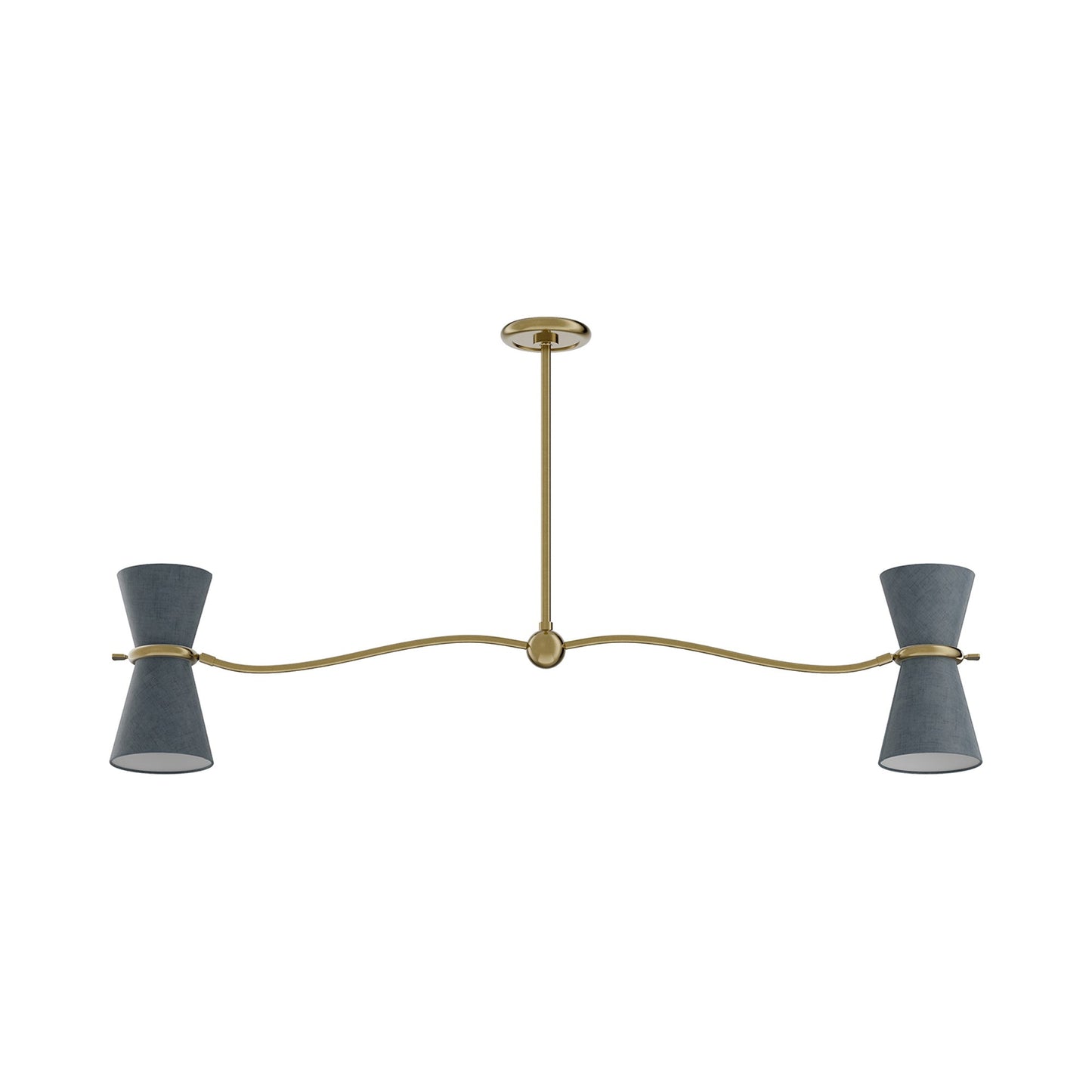 Gable Chandelier in Storm Blue.