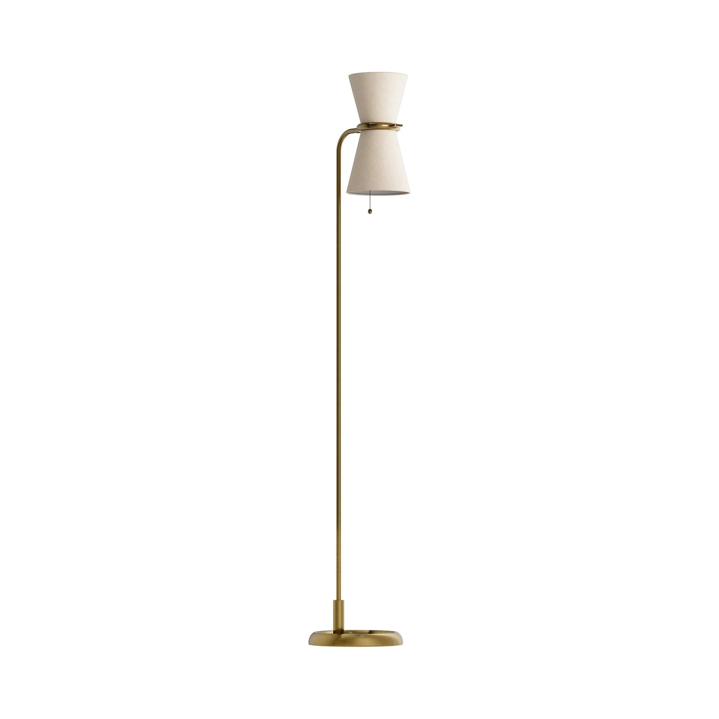Gable Floor Lamp in Oyster.