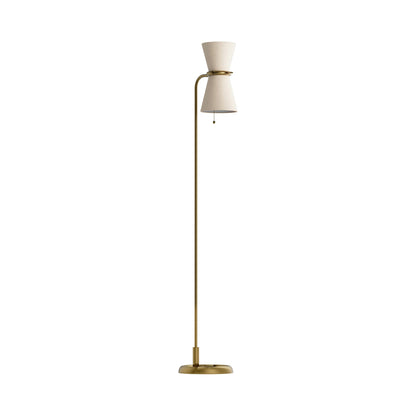 Gable Floor Lamp in Oyster.