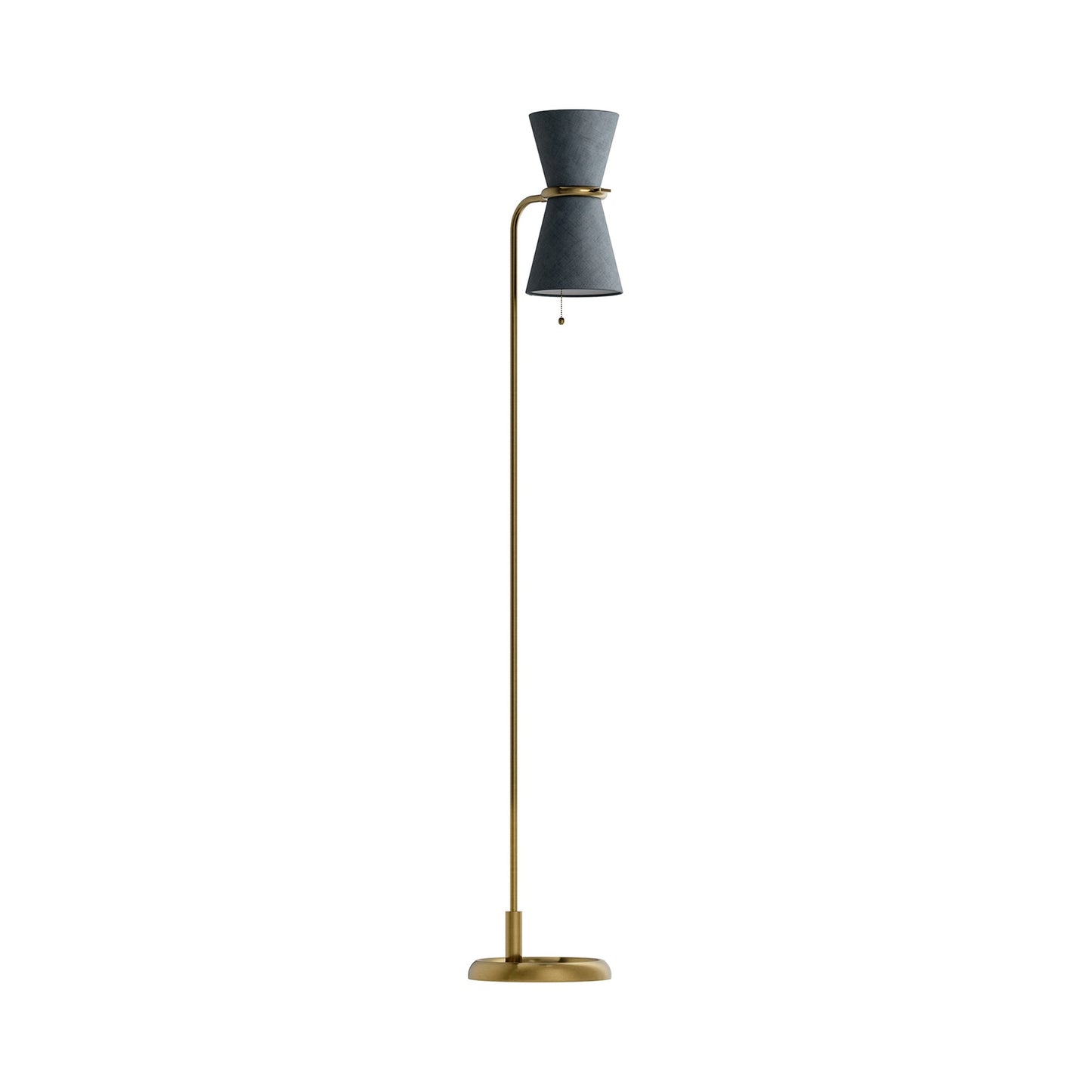 Gable Floor Lamp in Storm Blue.
