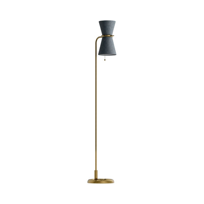 Gable Floor Lamp in Storm Blue.