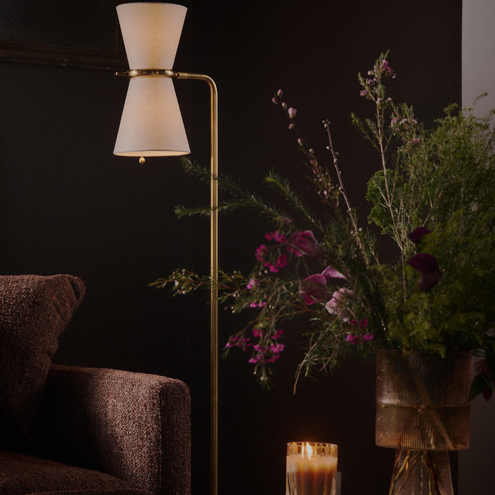 Gable Floor Lamp in living room.