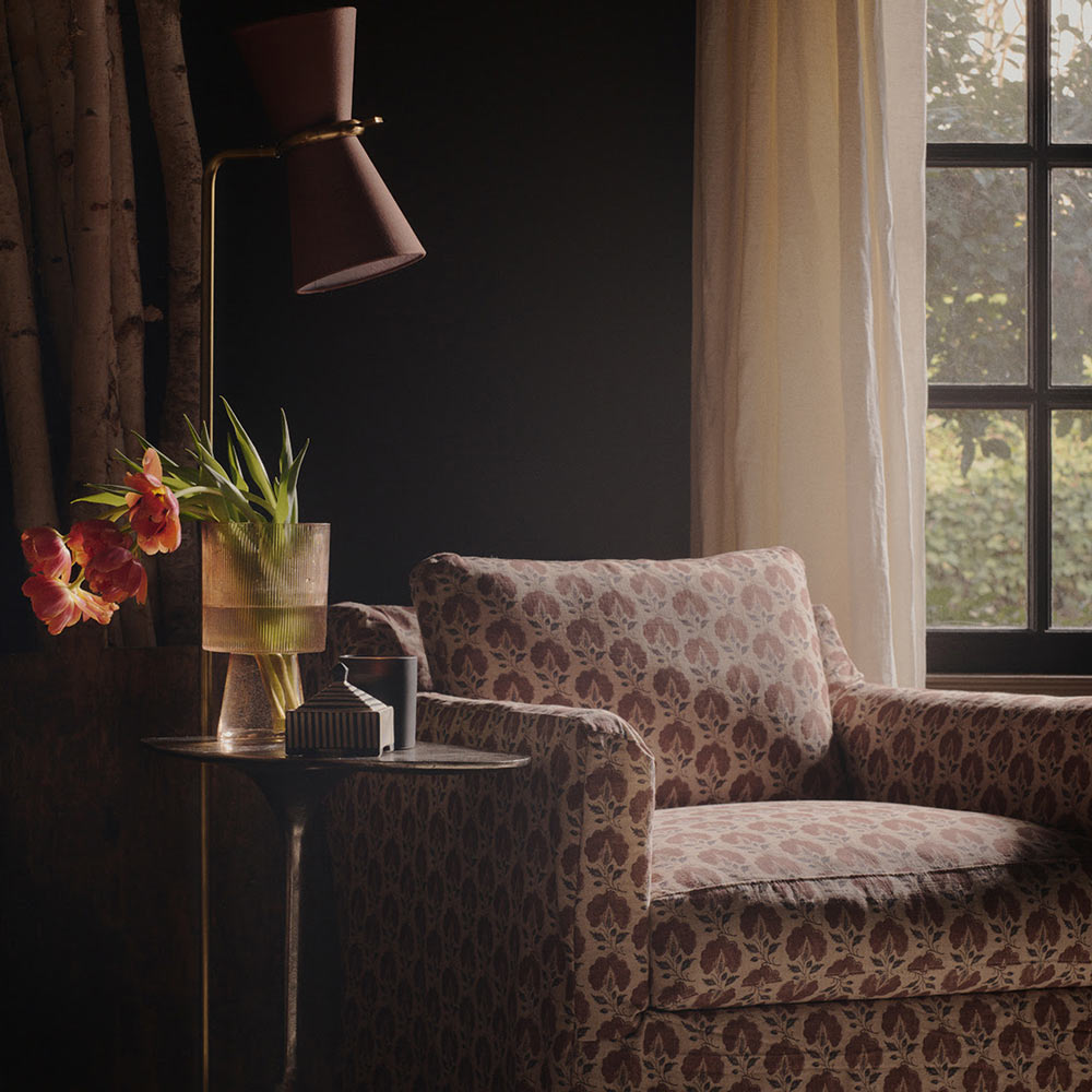 Gable Floor Lamp in living room.