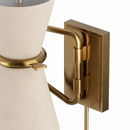 Gable Swing Arm Wall Light in Detail.