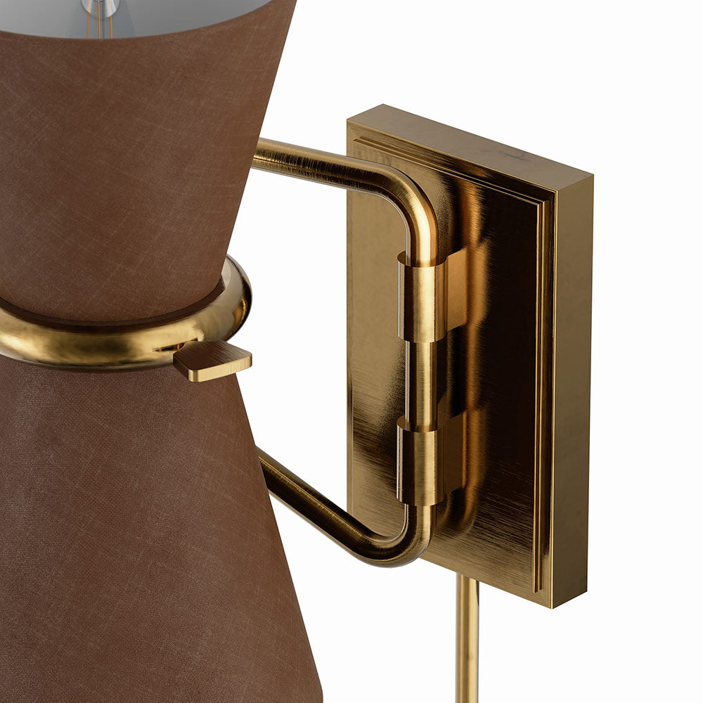 Gable Swing Arm Wall Light in Detail.