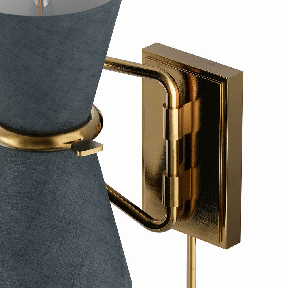 Gable Swing Arm Wall Light in Detail.