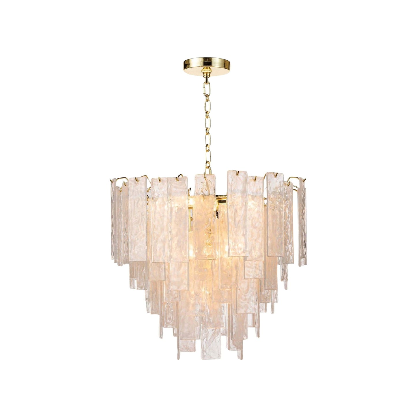 Glacier Chandelier in Polished Brass (Small).