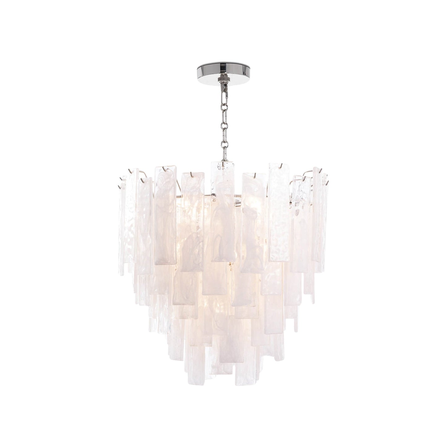 Glacier Chandelier in Polished Nickel (Small).