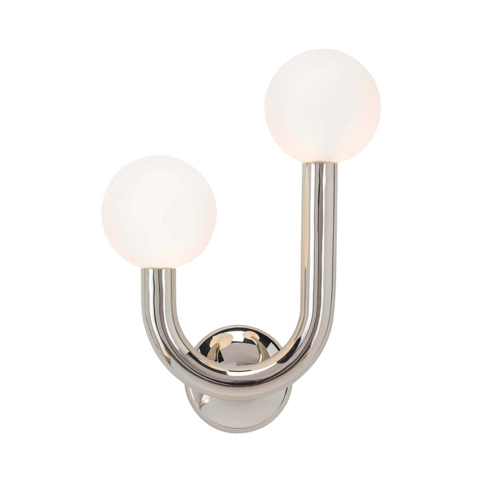 Happy Wall Light in Polished Nickel (Left Side).
