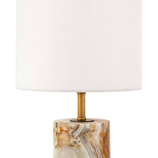 Jade Table Lamp in Detail.