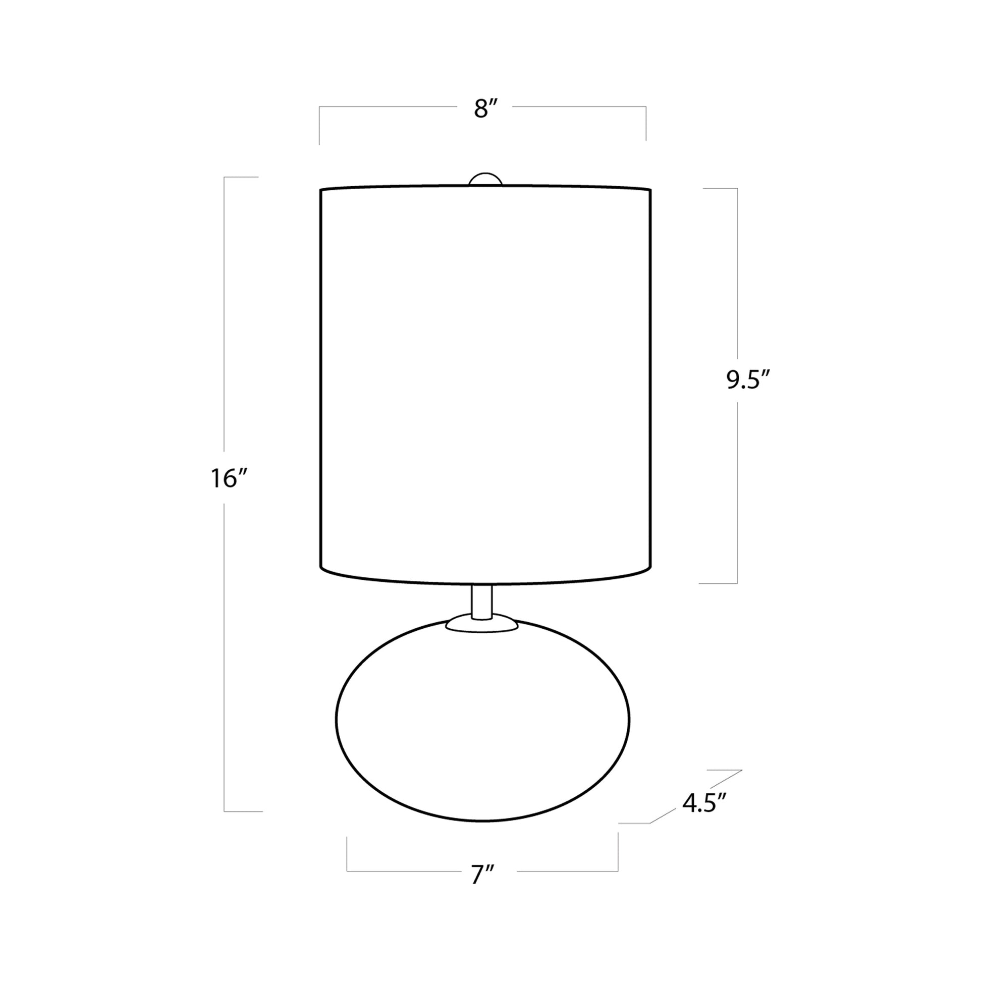 Mini Orb Table Lamp - line drawing.