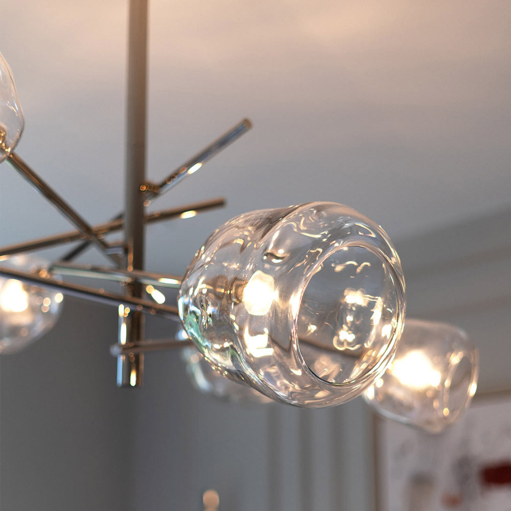 Molten Multi Light Chandelier in Detail.