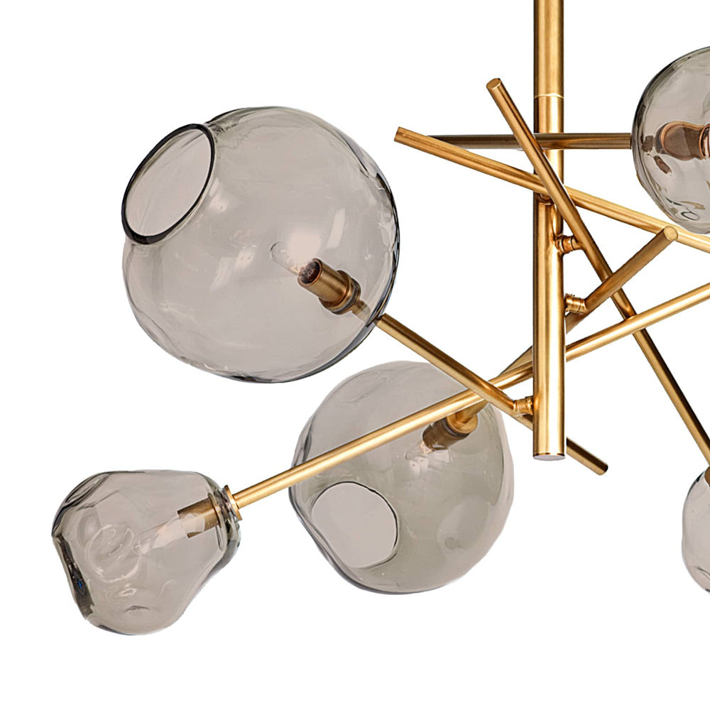Molten Multi Light Chandelier in Detail.