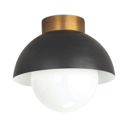 Montreux Flush Mount Ceiling Light in Oil Rubbed Bronze.