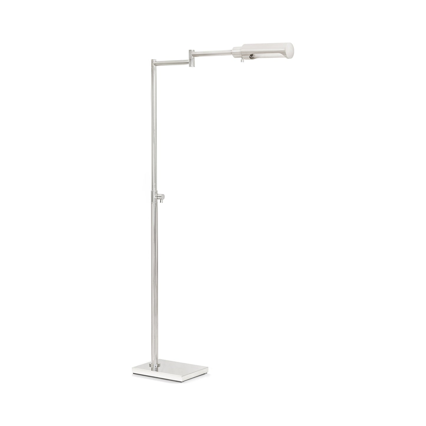 Noble Floor Lamp in Polished Nickel.