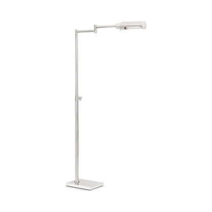 Noble Floor Lamp in Polished Nickel.