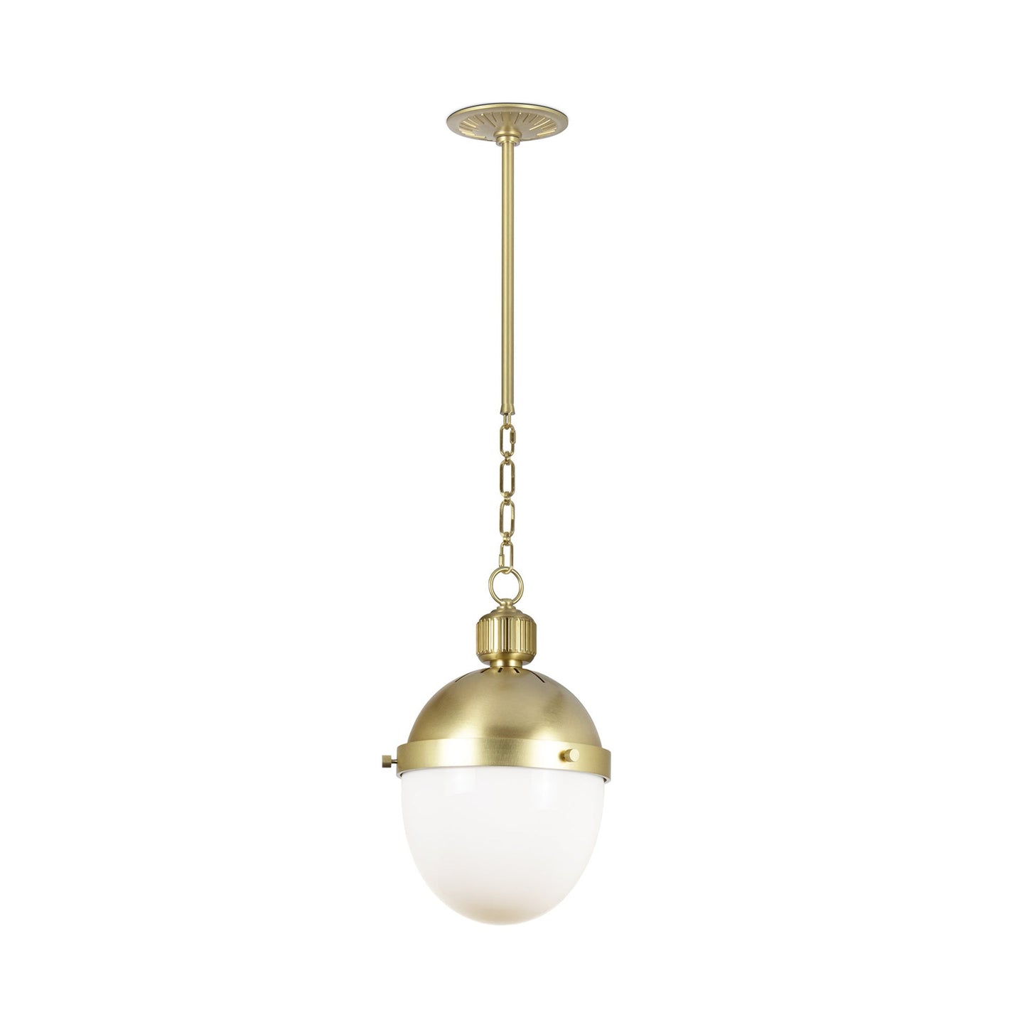 Otis Pendant Light in Natural Brass (Small).